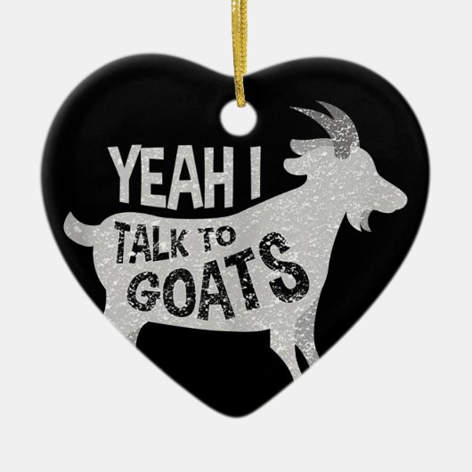 Goat Lovers Goat Joke Gift Keramisch Ornament (Voorkant)