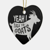 Goat Lovers Goat Joke Gift Keramisch Ornament (Links)