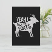 Goat Lovers Goat Joke Gift Save The Date (Staand voorkant)
