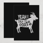 Goat Lovers Goat Joke Gift Save The Date (Voorkant / Achterkant)