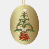 GOAT LOVERS Merry kerstgeit tree Keramisch Ornament (Achterkant)