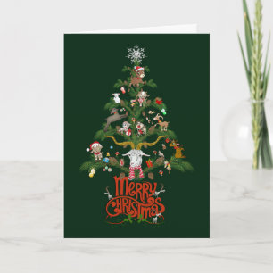 GOAT LOVERS Xmas - cadeau   Kerstagegeitenvlees me Feestdagen Kaart