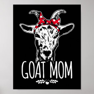 Goat Ma Bandana Face Poster
