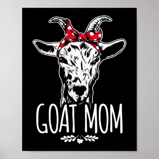 Goat Mama Bandana Poster (Voorkant)