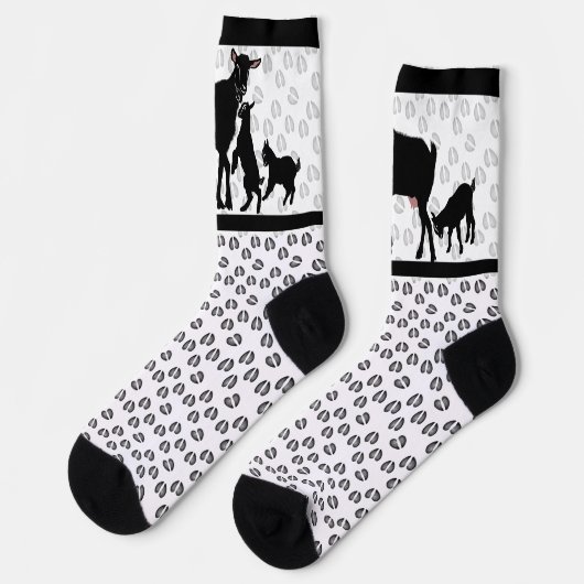 Goat Mama en haar baby's Sokken (Links)