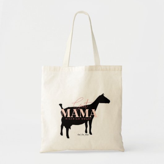 Goat Mama - Nigerian Dwarf Tote Bag (Voorkant)