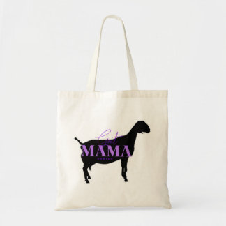 "Goat Mama" Nubian — Paars Tote Bag