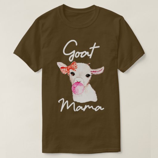 Goat Mama Shirt Pygmy Nubian Nigerian Dwarf Goat (Design voorkant)