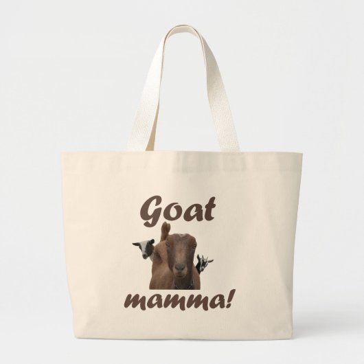 Goat Mamma Grote Tote Bag (Voorkant)