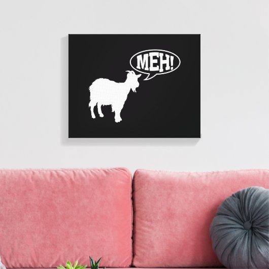 Goat Meh Canvas Afdruk (Insitu (Woonkamer))