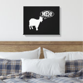Goat Meh Canvas Afdruk (Insitu (Slaapkamer))