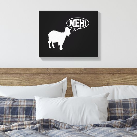 Goat Meh Canvas Afdruk (Insitu (Slaapkamer))