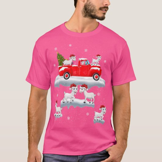 Goat met kerstboomgaard t-shirt (Voorkant)