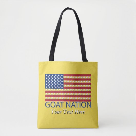 GOAT NATION THE American Goat GetYerGoat™ Tote Bag (Voorkant)