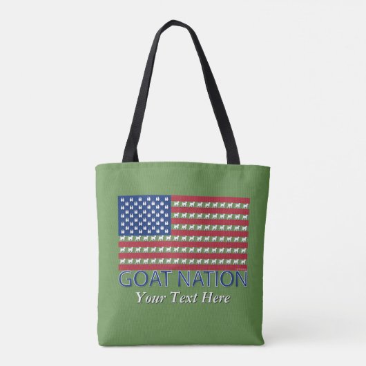 GOAT NATION THE American Goat GetYerGoat™ Tote Bag (Achterkant)