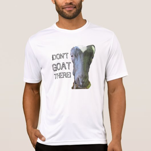 Goat "NIET GOAT ER" Mannen prestaties T-shirt (Voorkant)