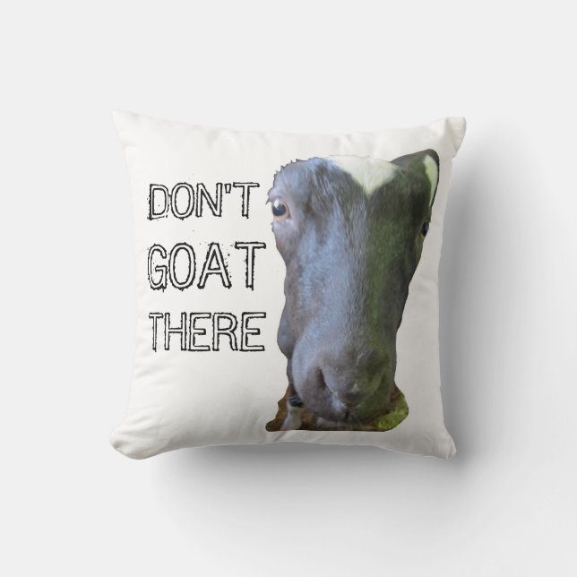Goat "NIET GOAT ER" Pillow Kussen (Voorkant)