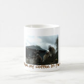 Goat om mijn koffie te drinken in de Mok 's ochten (Center)