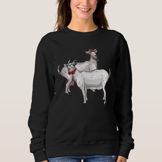 Goat Pair Goat Couple Goat Goat Farm Trui (Voorkant)