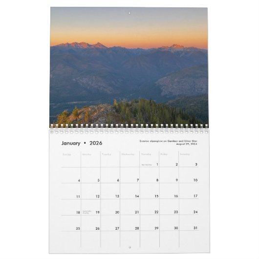 Goat Peak Fire Lookout - Kalender 2025 (Jan 2026)