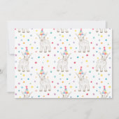 Goat Petting Zoo Verjaardag Bedankt Card (Achterkant)