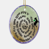 GOAT POEM SONG CHRISTMAS ORNAMENT (Rechts)