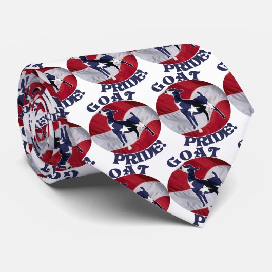 GOAT PRIDE AMERICAN FLAG USA STROPDAS (Opgerold)
