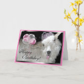 Goat Prinses Happy Birthday Card Kaart (Gele Bloem)