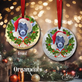 GOAT Pygmy Kind Santa Hat kerstversiering Keramisch Ornament