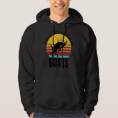 Goat Quote Easily Distracted By Goats Cute Goat Hoodie (Voorkant)