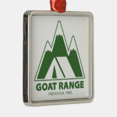 Goat Range Provincial Park-bergen Kamperen Metalen Ornament (Rechts)