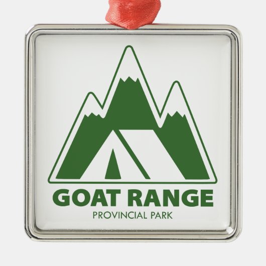 Goat Range Provincial Park-bergen Kamperen Metalen Ornament (Voorkant)