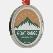 Goat Range Provincial Park Metalen Ornament (Rechts)