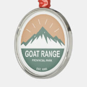 Goat Range Provincial Park Metalen Ornament (Links)