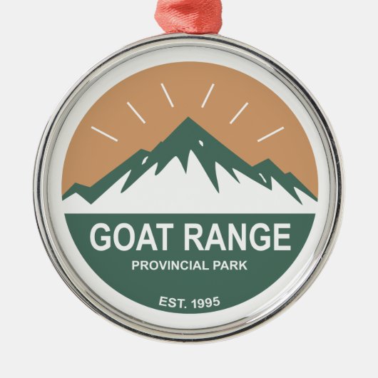 Goat Range Provincial Park Metalen Ornament (Voorkant)