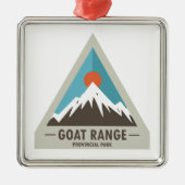 Goat Range Provincial Park Metalen Ornament (Voorkant)