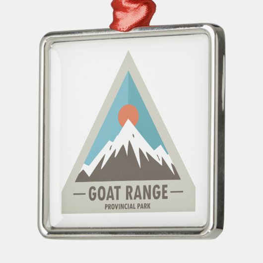 Goat Range Provincial Park Metalen Ornament (Links)