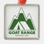Goat Range Provincial Park Mountains Camping Metalen Ornament (Voorkant)