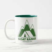 Goat Range Provincial Park Mountains Camping Tweekleurige Koffiemok (Links)