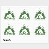 Goat Range Provincial Park Mountains Camping Vierkante Sticker (Vel)