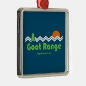 Goat Range Provinciale Park Retro Metalen Ornament (Rechts)