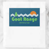 Goat Range Provinciale Park Retro Rechthoekige Sticker (Tas)