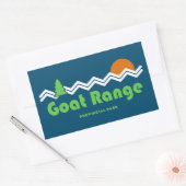 Goat Range Provinciale Park Retro Rechthoekige Sticker (Envelop)