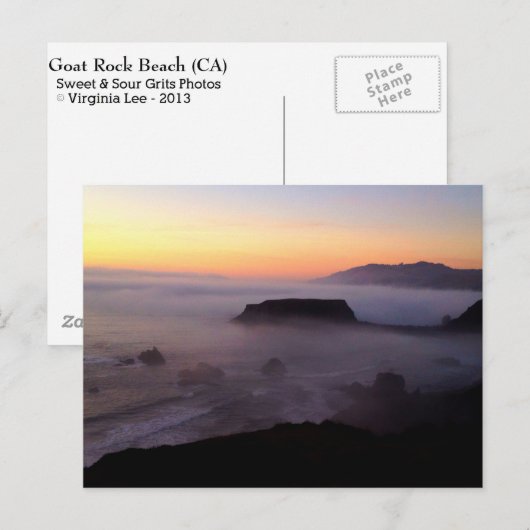Goat Rock Sunset Foto Briefkaart (Voorkant / Achterkant)