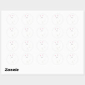 goat ronde sticker (Vel)