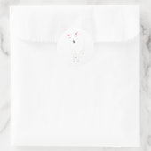 goat ronde sticker (Tas)