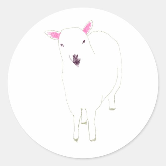 goat ronde sticker (Voorkant)