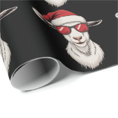 Goat Santa Hat Funny Cute Farm Animal Farmer Xmas Cadeaupapier (Rol Hoek)