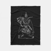 Goat Satan Black Magic Lucifer Occult Gift Fleece Deken (Voorkant)