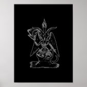 Goat Satan Black Magic Lucifer Occult Gift Poster (Voorkant)